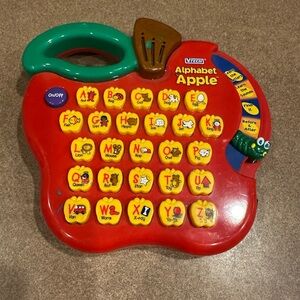 Alphabet Apple Kids Learning Toy - Red & Green